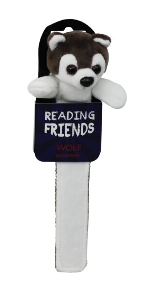 WOLF READING FRIENDS BOOKMARK