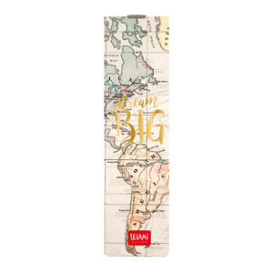 DREAM BIG MAP BOOKMARK WITH ELASTIC PAGE MARKER