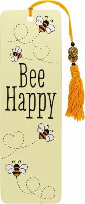 BEE HAPPY BEADED TASSEL BOOKMARK
