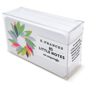 Colourful Wreath Little Notes Box 85 Note Cards by E. Frances