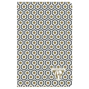 Neo Deco Gold and Black Honeycomb A6 Notebook by Clairefontaine
