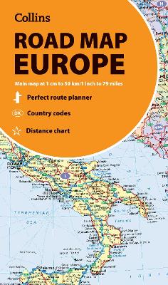 Collins Road Map of Europe: Folded map by Collins Maps ISBN:9780008716479