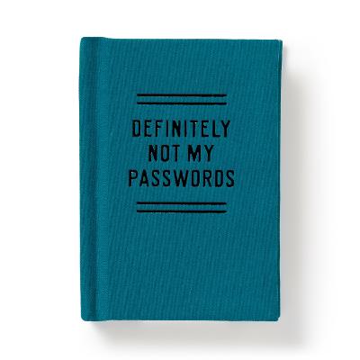 Definitely Not My Passwords - Password Diary by Brass Monkey ISBN:9780735382992