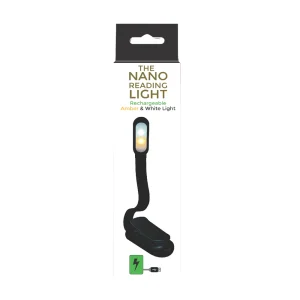 Black Nano Reading Light by Artico