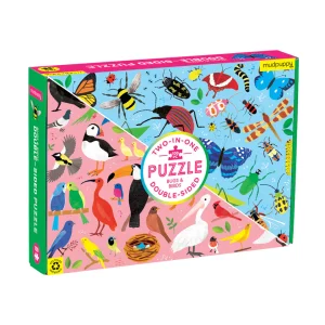 Bugs & Birds 100 Piece Double-Sided Puzzle by Mudpuppy