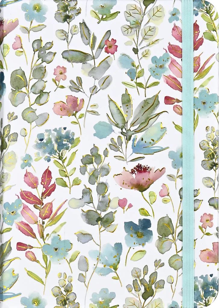 Floral Watercolor Journal (Deluxe Binding with Gold Gilded Pages) by Peter Pauper Press