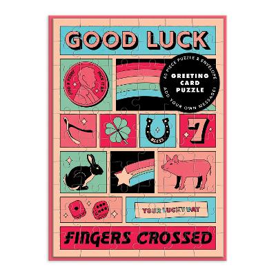 Good Luck Greeting Card Puzzle by Galison ISBN:9780735367210