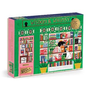 Wisdom & Whimsy Bookshop 1000 Piece Foil Puzzle by Galison ISBN:9780735388000
